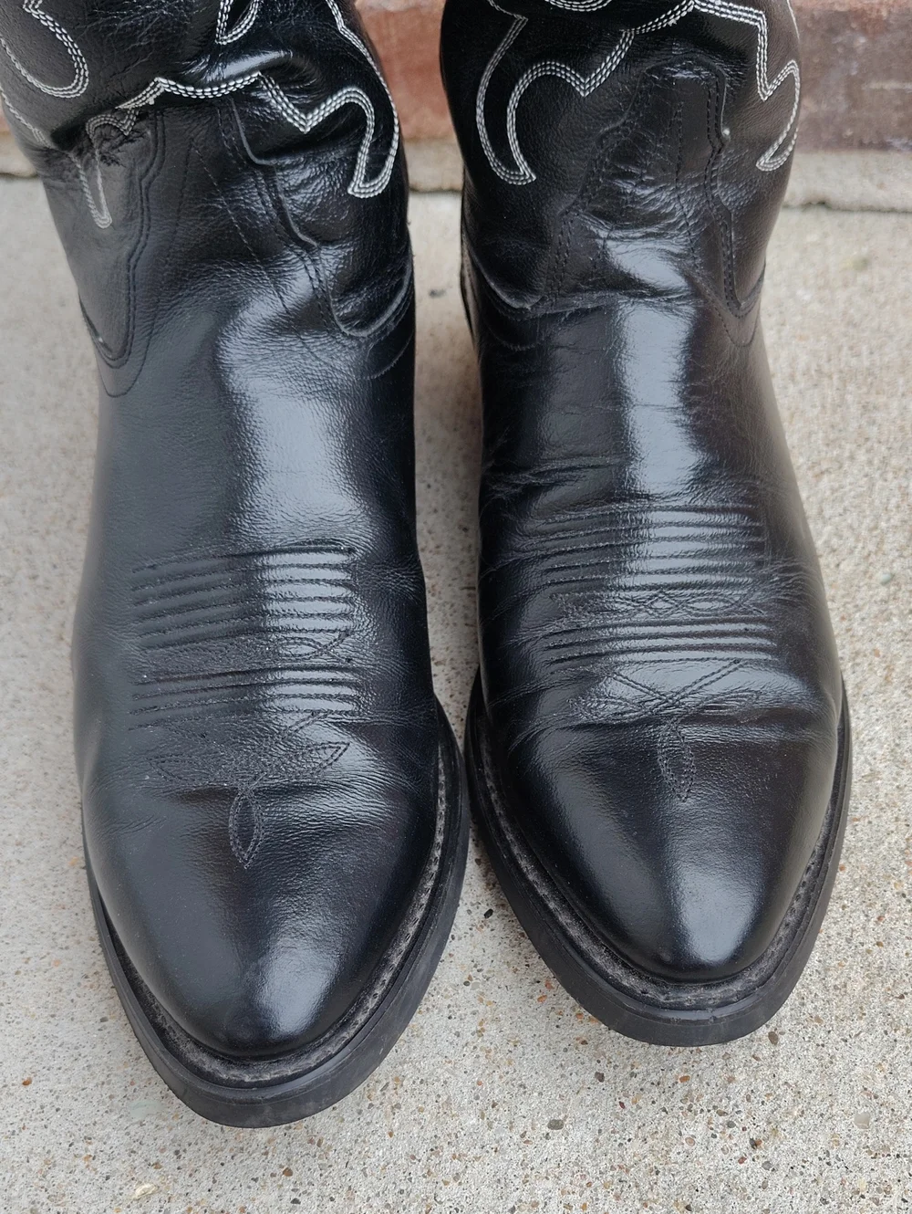Old West Trucker Leather Western Work 13